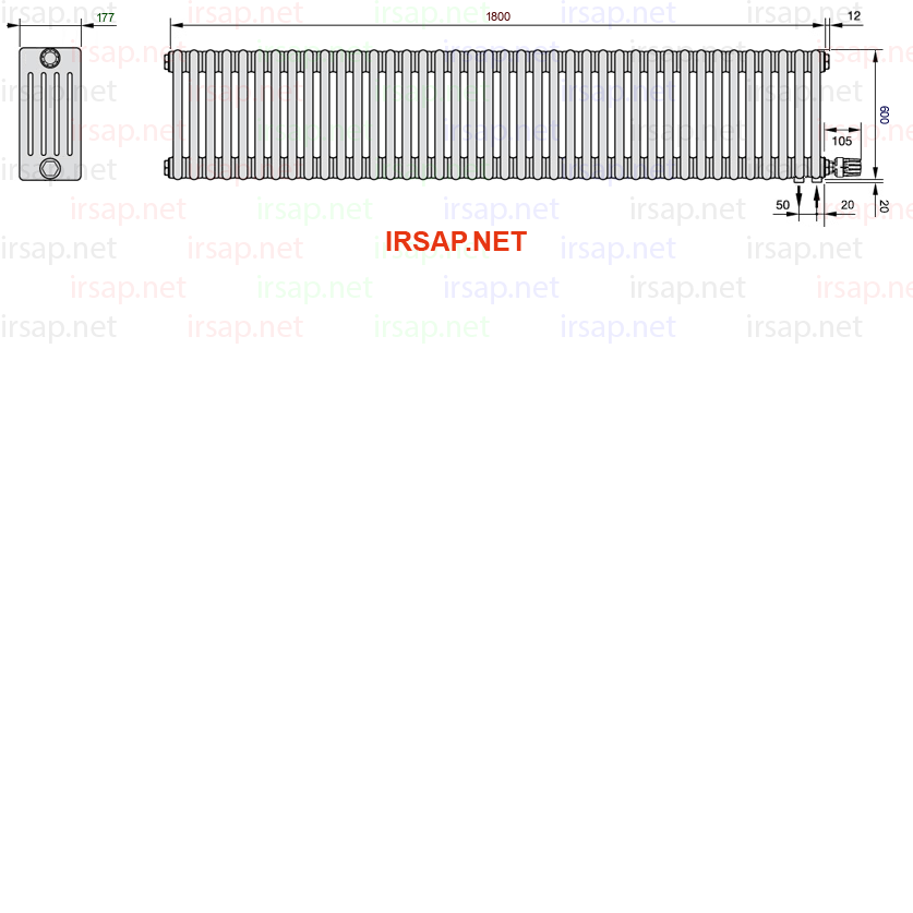 Радиатор IRSAP Tesi 50600/40 T26 CL 01